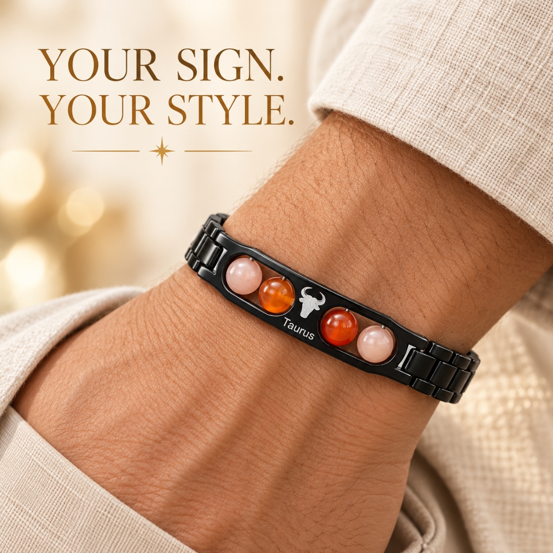 Taurus Zodiac Bracelet with Certificate-8mm(Stability & Grounding)