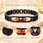 Taurus Zodiac Bracelet with Certificate-8mm(Stability & Grounding)