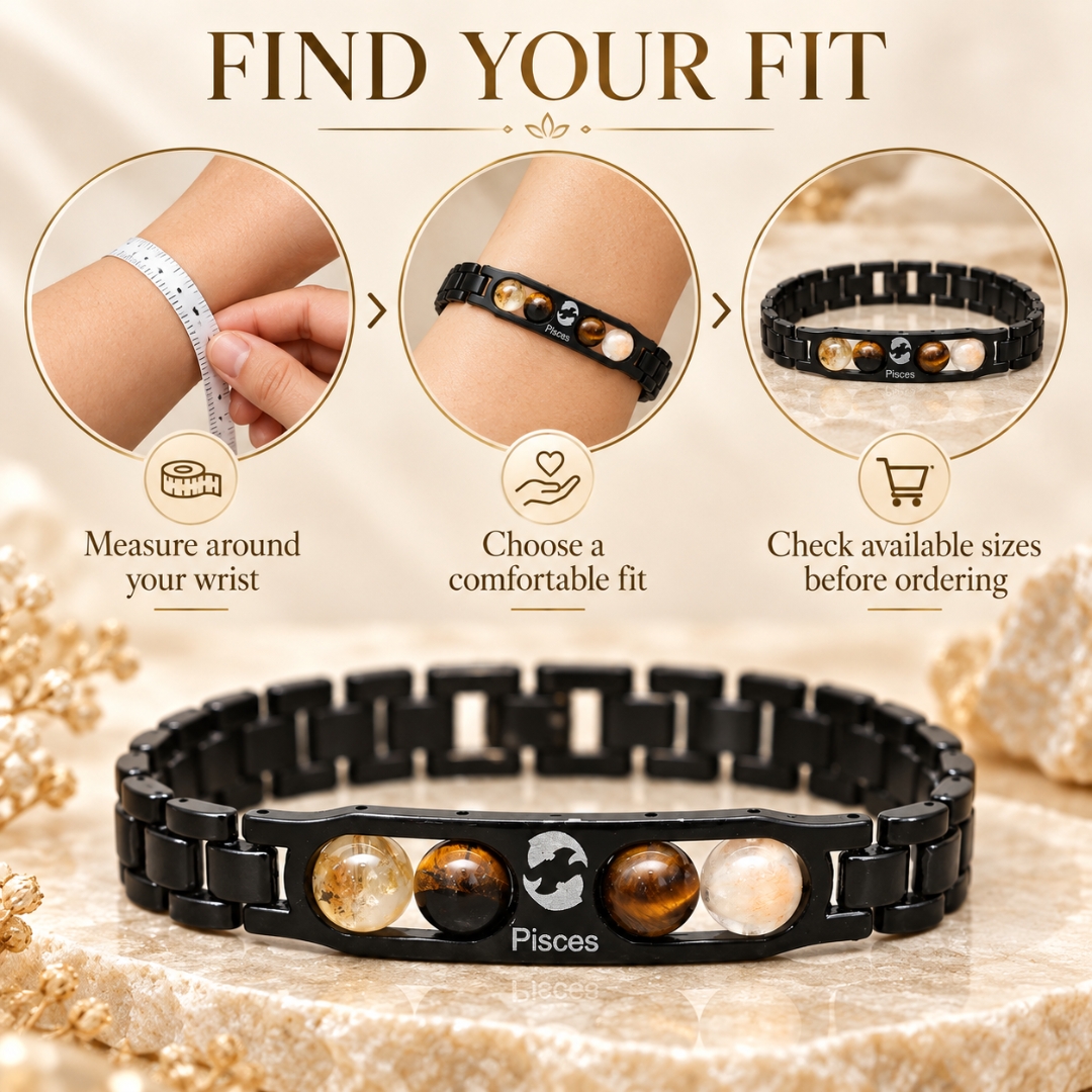Pisces Zodiac Bracelet with Certificate-8mm (Emotional balance & inner peace)