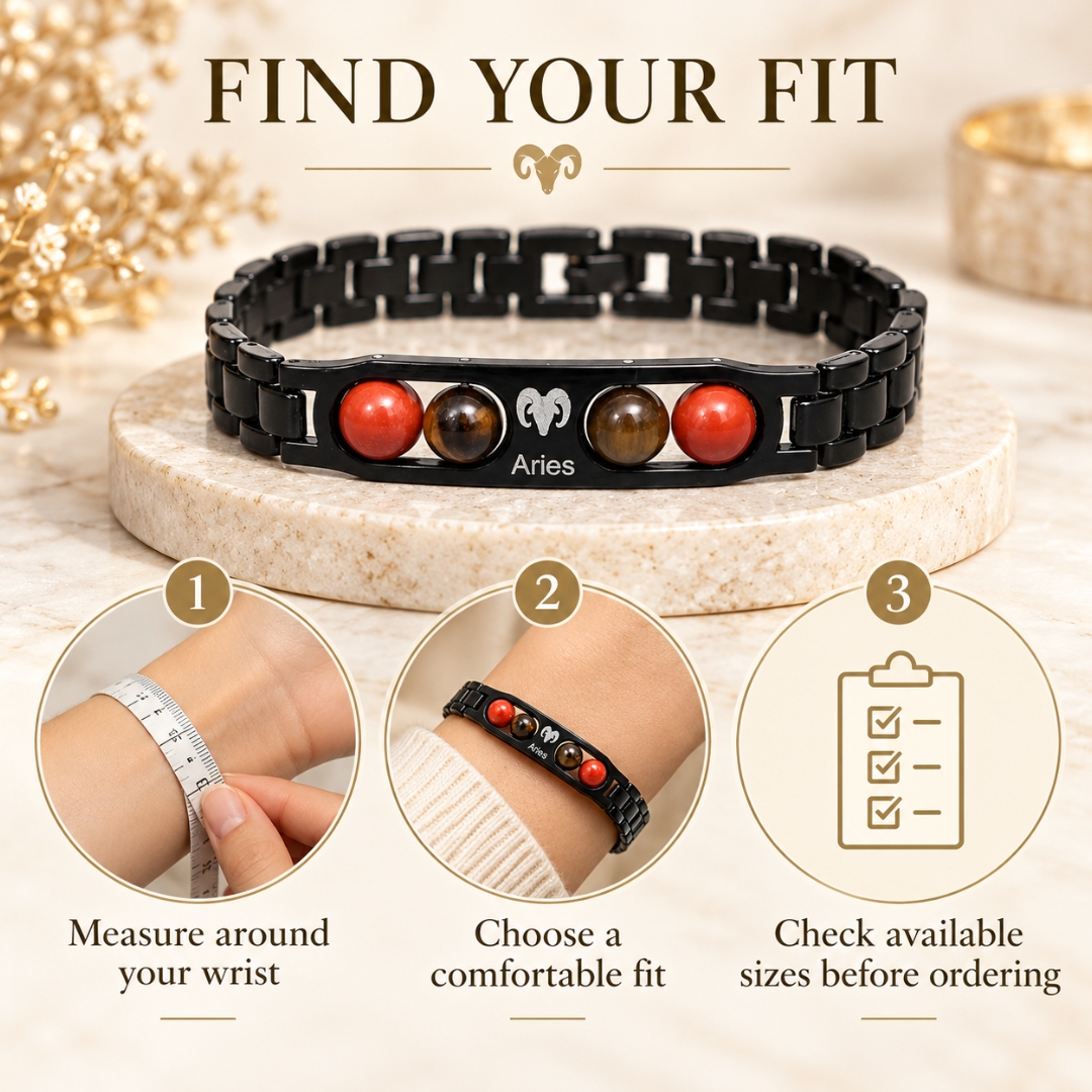 Aries Zodiac Bracelet-8mm(Boosts Motivation & Energy)