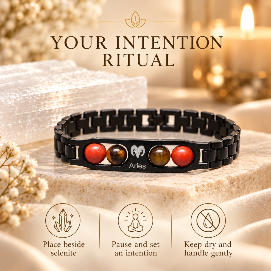 Aries Zodiac Bracelet-8mm(Boosts Motivation & Energy)