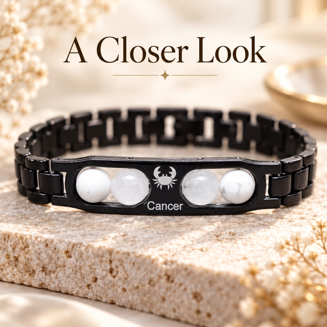 Cancer Zodiac Bracelet with Certificate-8mm(Love & Compassion)