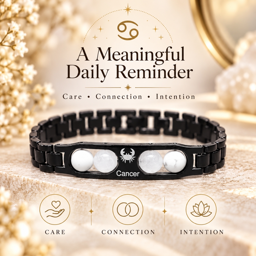 Cancer Zodiac Bracelet with Certificate-8mm(Love & Compassion)