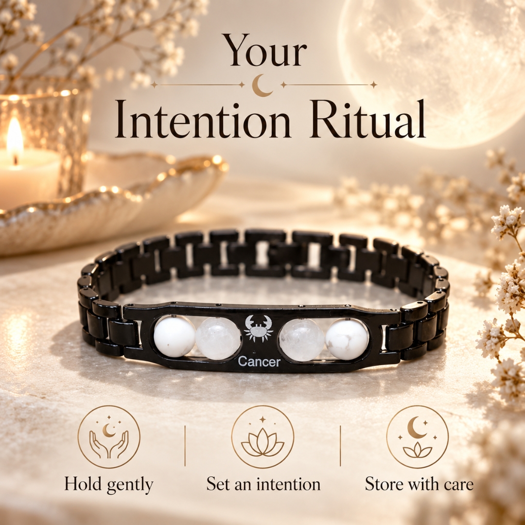 Cancer Zodiac Bracelet with Certificate-8mm(Love & Compassion)
