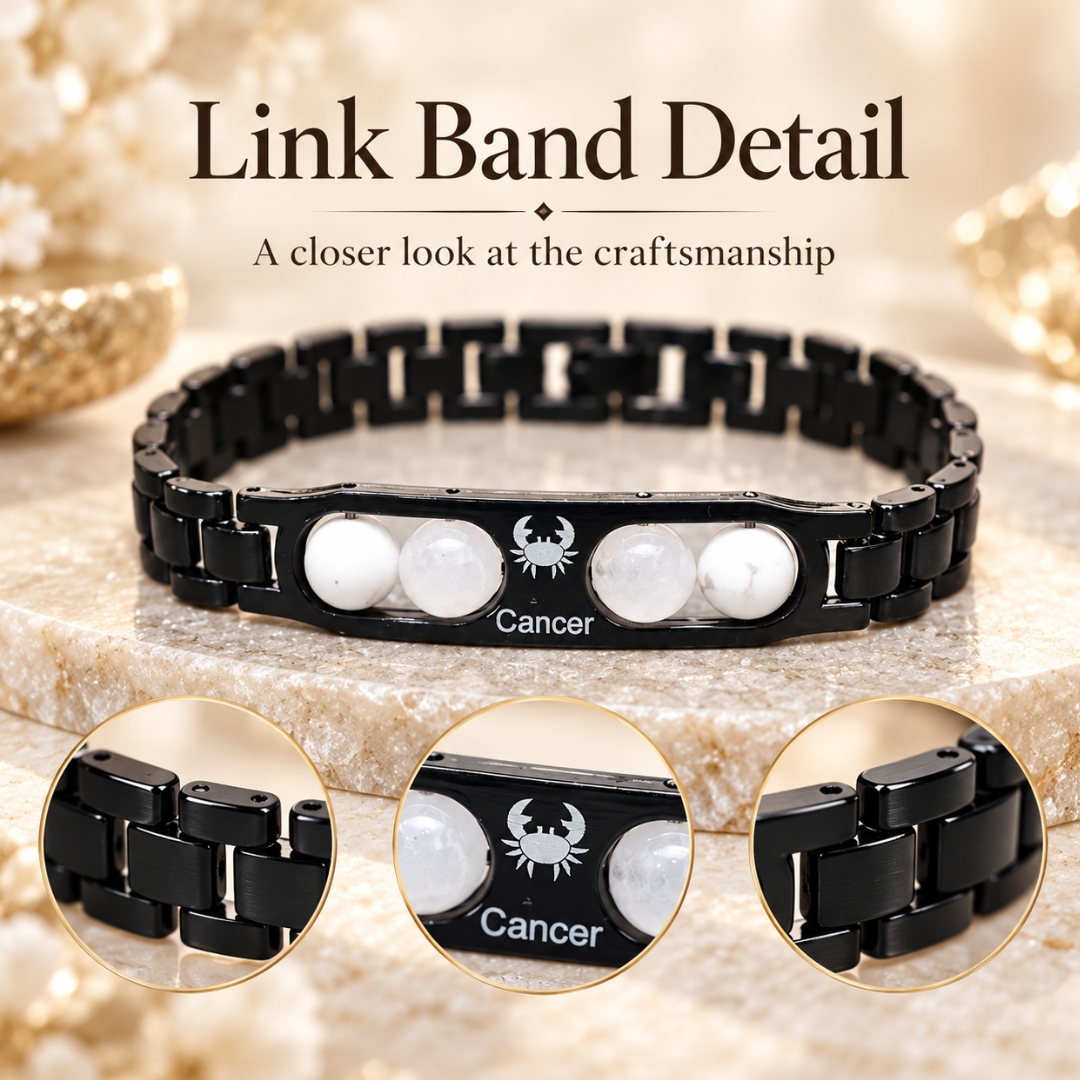 Cancer Zodiac Bracelet with Certificate-8mm(Love & Compassion)
