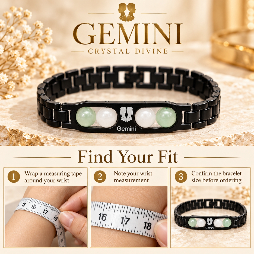Gemini Zodiac Bracelet with Certificate-8mm(Mental Clarity & Focus)