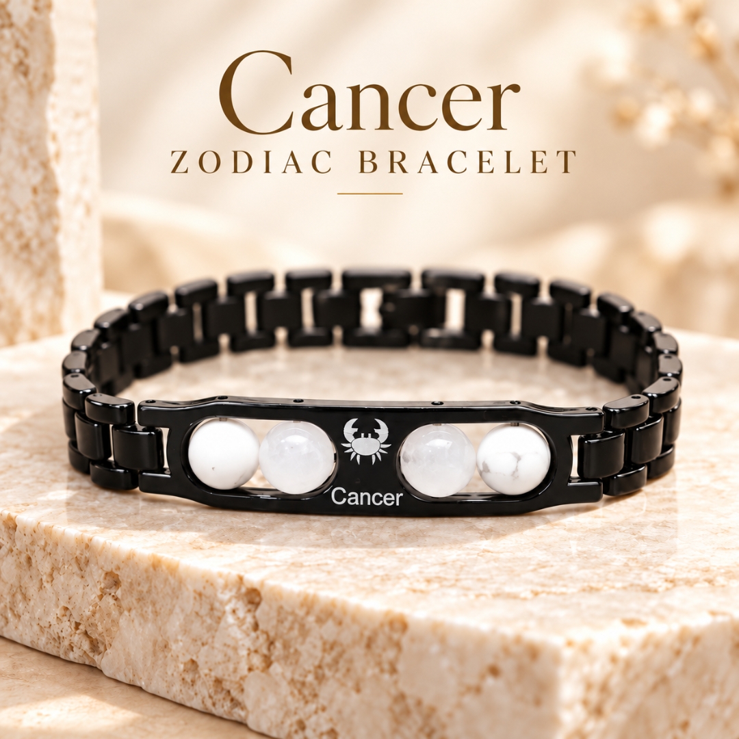 Cancer Zodiac Bracelet with Certificate-8mm(Love & Compassion)