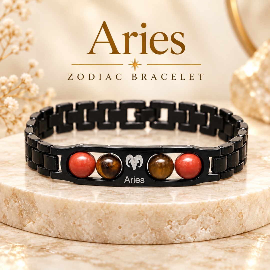 Aries Zodiac Bracelet-8mm(Boosts Motivation & Energy)
