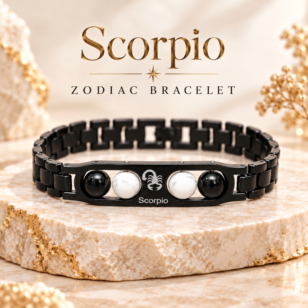 Scorpio Zodiac Bracelet with Certificate-8mm(Emotional Strength & Protection)