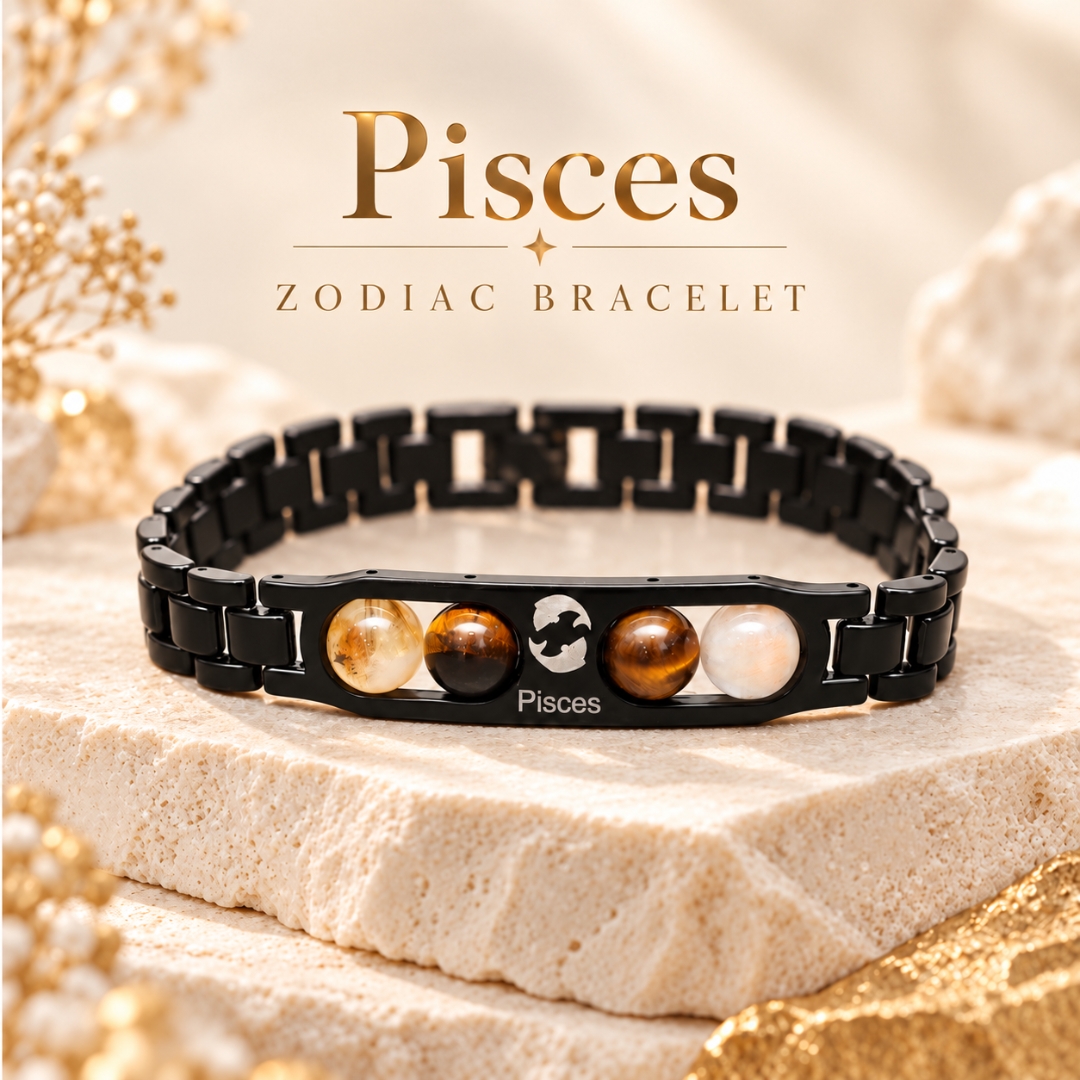 Pisces Zodiac Bracelet with Certificate-8mm (Emotional balance & inner peace)