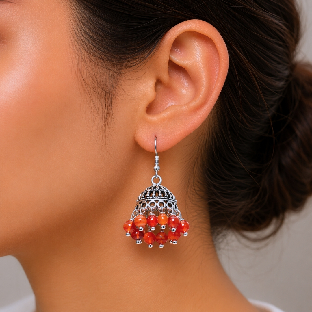 Red Carnelian Earrings | Elegant Jewelry for Women