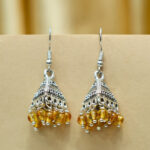 Citrine Crystal Earrings | Elegant Yellow Crystal Jewelry for Women