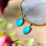Firoza Oval Shape Crystal Earring | Handmade Crystal Jewelry for Women