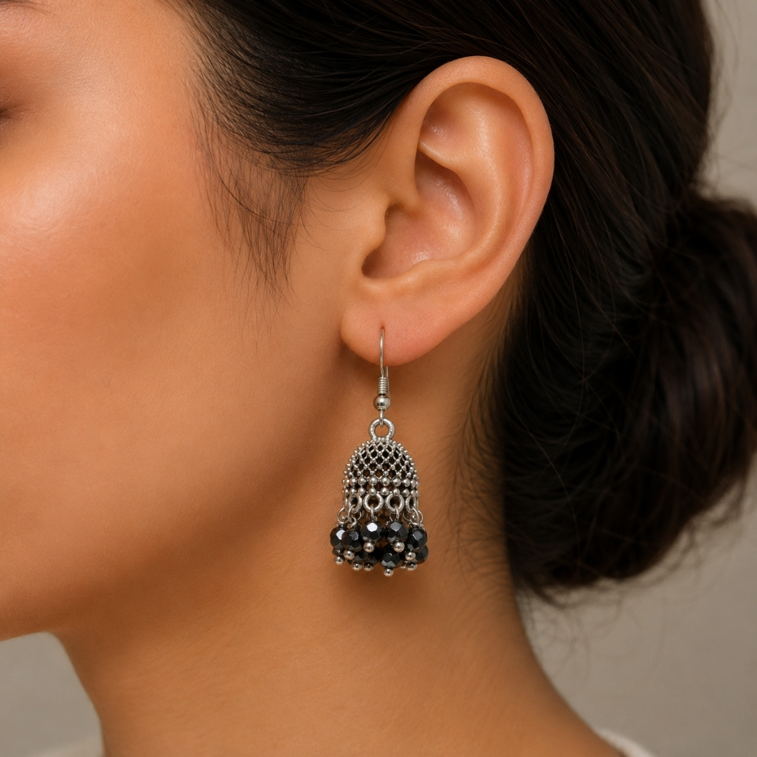 Hematite Crystal Earrings