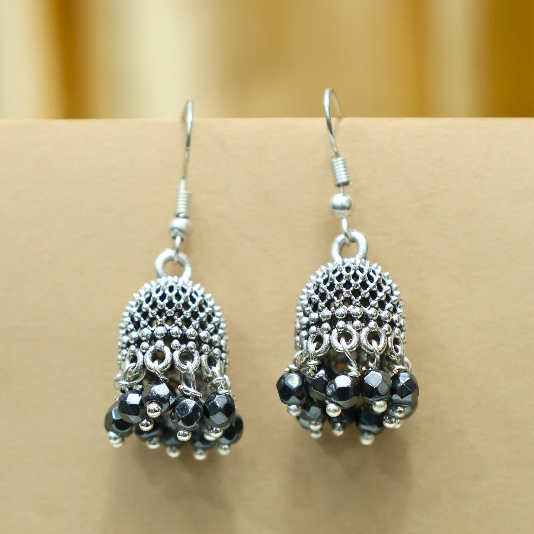 Hematite Crystal Earrings | Handmade Crystal Jewelry for Women