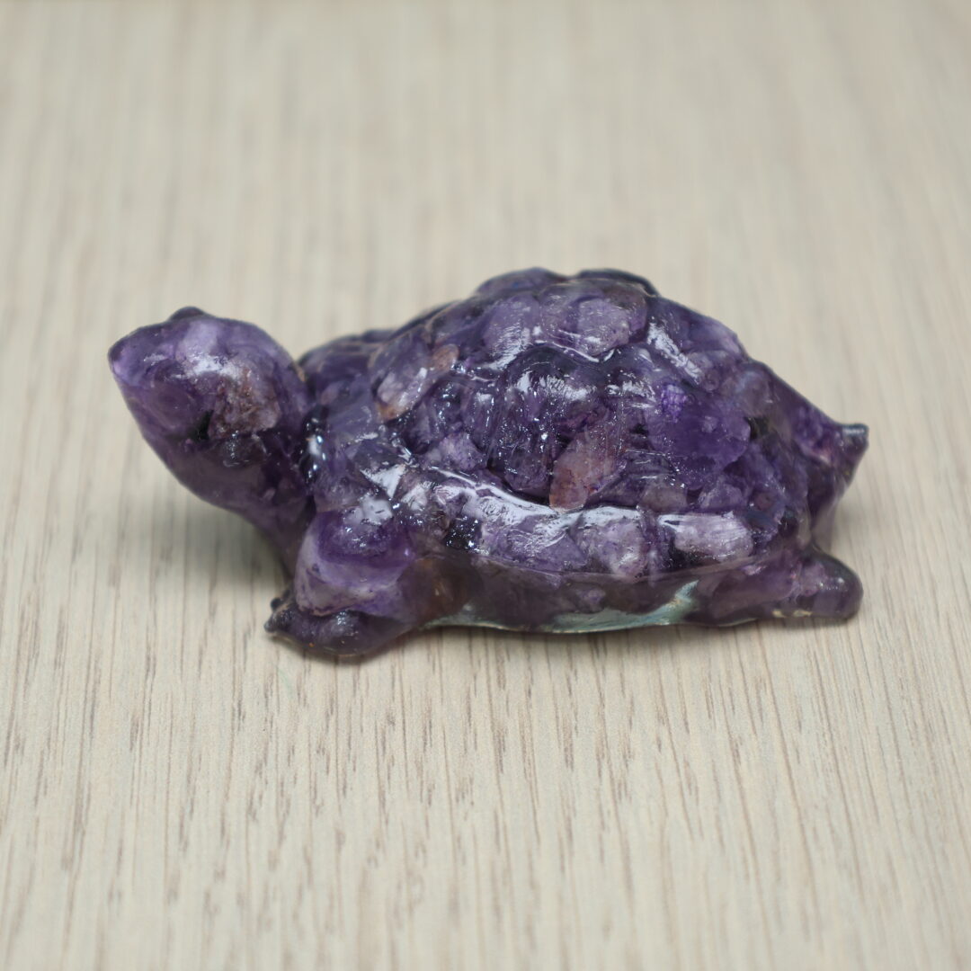 Amethyst Crystal Raisin Turtle (Calmness & Relaxation)