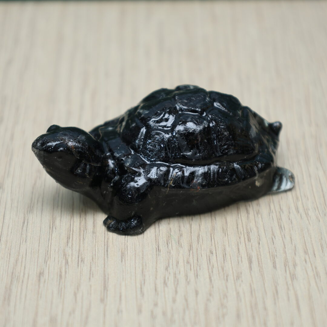 Black Touramline Crystal Raisin Turtle