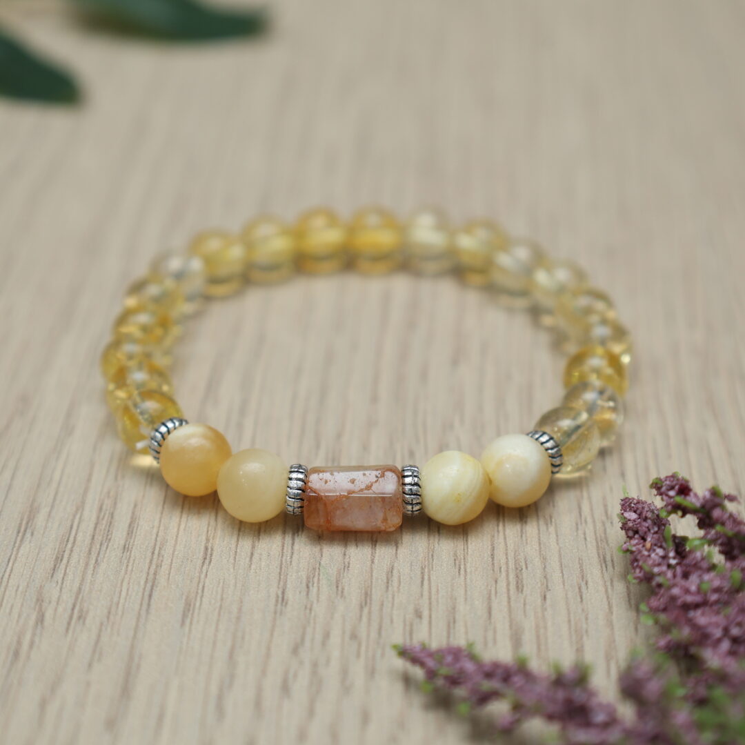Sagittarius Zodiac Bracelet with Certificate-8mm(Confidence, Positivity & Spiritual Growth)