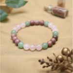 Heart Chakra Crystal Bracelet-8mm(Attracts Harmony & Emotional Balance)