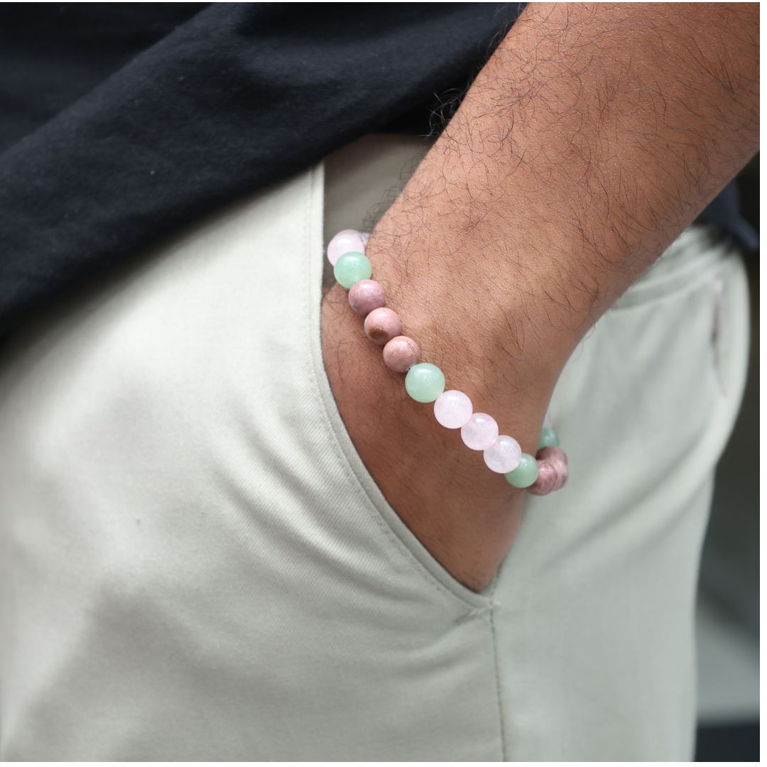 Heart Chakra Crystal Bracelet-8mm