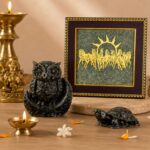 Prosperity Vastu Combo – Pyrite Owl, Pyrite Turtle & Seven Running Horses Frame
