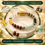 Dhanyog Magnet Bracelet-8mm(Wealth, Success & Positive Energy)