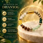 Dhanyog Magnet Bracelet-8mm(Wealth, Success & Positive Energy)