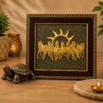 7 Horse Frame & Pyrite Turtle Wealth Combo (Growth & Success)