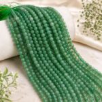 Natural Green Aventurine String (48 Beads ) | Premium Gemstone Beads for Jewelry Making