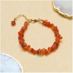 Red Carnelian Chips Chain Bracelet (Confidence & Motivation)