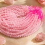 Rose Quartz String ( 48 Beads )– Natural Crystal Beads for Jewelry Making | Crystal Divine