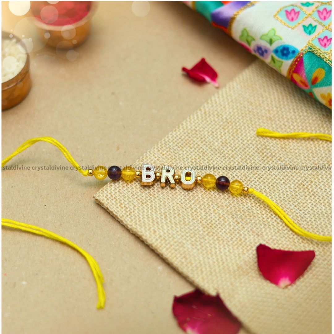 Success Bro Crystal Rakhi(Success, Prosperity & Sibling Love)