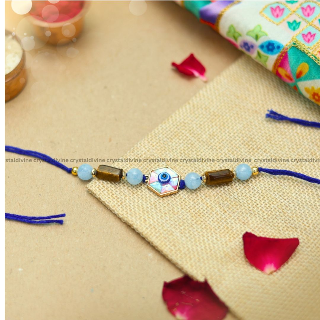 Round Evil Eye Rakhi (A Symbol of Protection & Positivity)