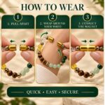 Dhanyog Magnet Bracelet-8mm(Wealth, Success & Positive Energy)