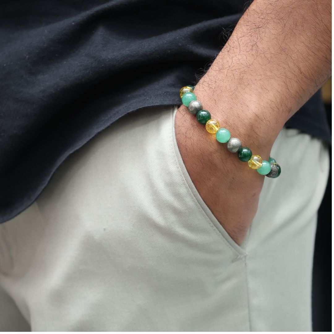 Money Magnet 4 Beads Bracelet-8mm