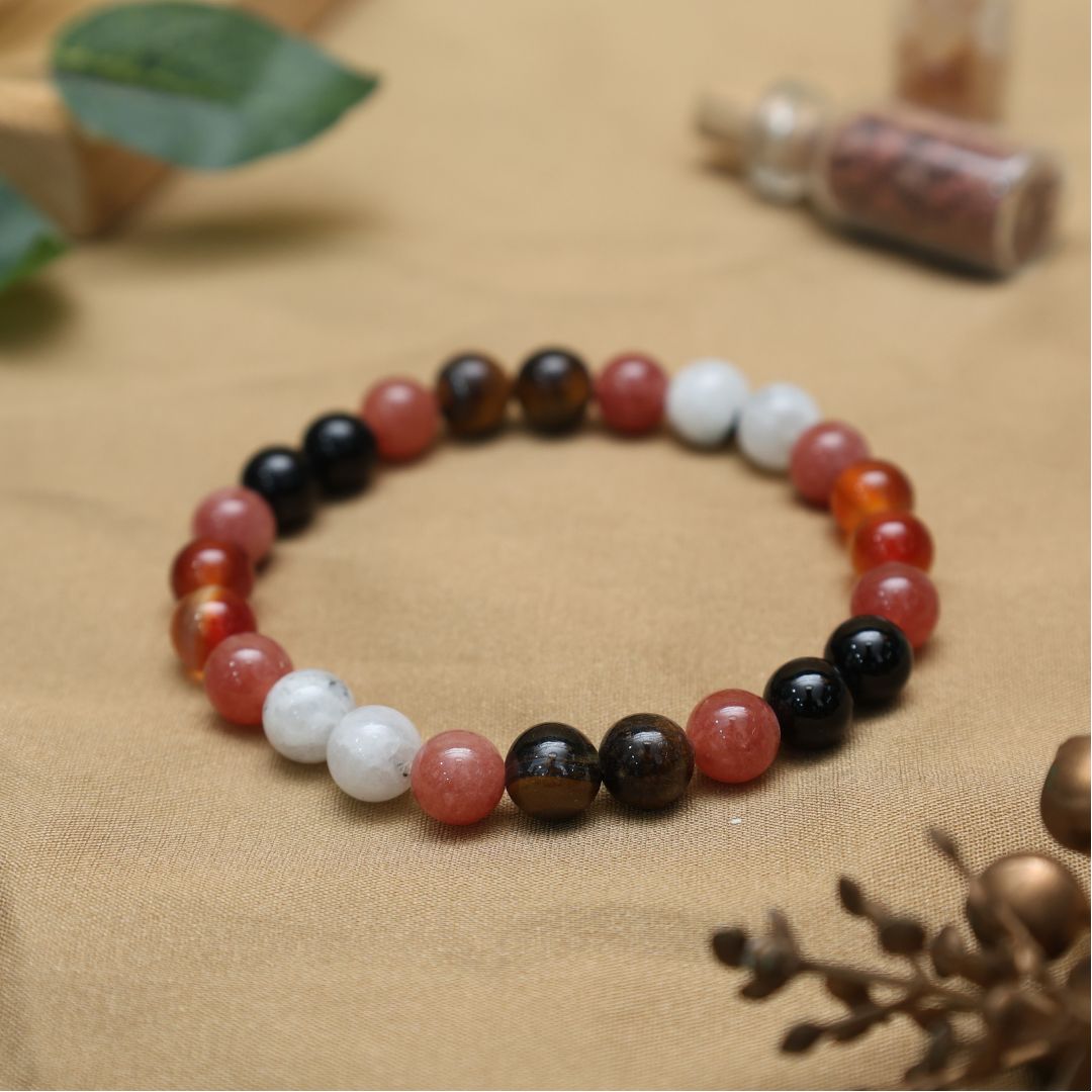 Fearless Confidence Crystal Bracelet-8mm(Strength, Confidence & Courage)