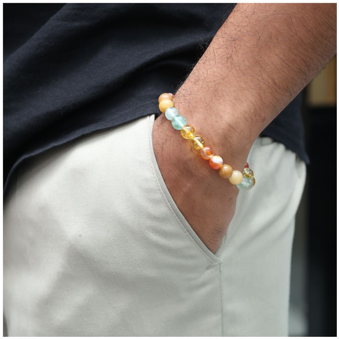 Digestion & Stomach Pain Crystal Bracelet-8mm