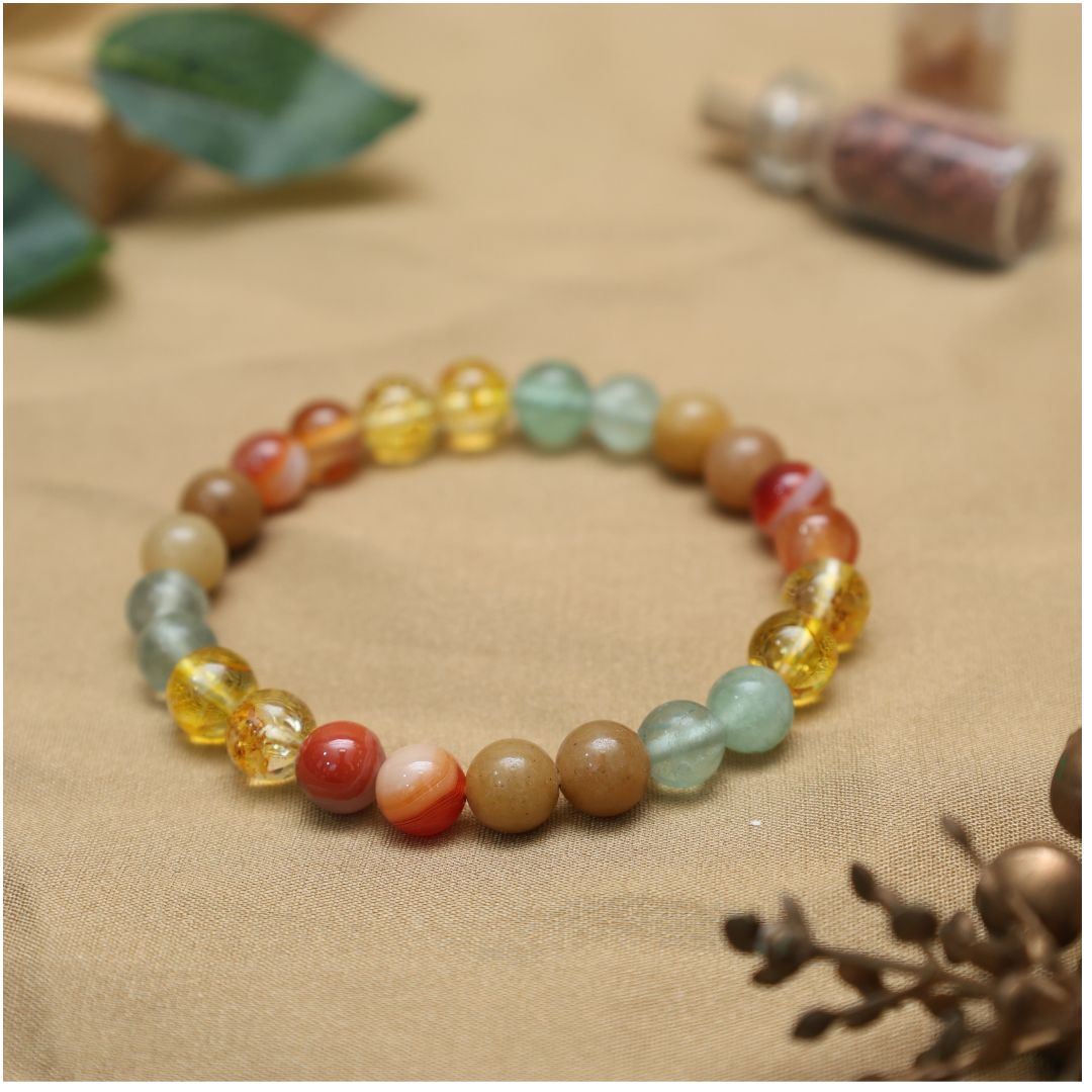 Digestion & Stomach Pain Crystal Bracelet-8mm(Digestive wellness & Well-being)