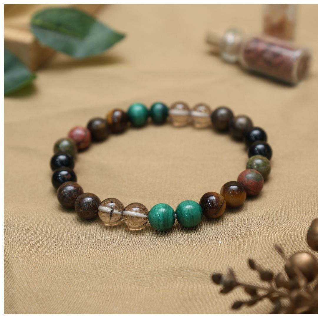 Black Magic Protection Crystal Bracelet-8mm(Protection & Positive Energy)