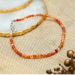 Red Carnelian Crystal Anklet(Boosts Confidence&Motivation)