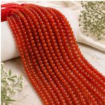 Red Carnelian String (48beads)Premium Natural Crystal Beads for Jewelry Making