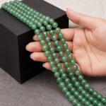 Green Jade String(48 beads)Premium Natural Crystal Beads for Jewelry Making