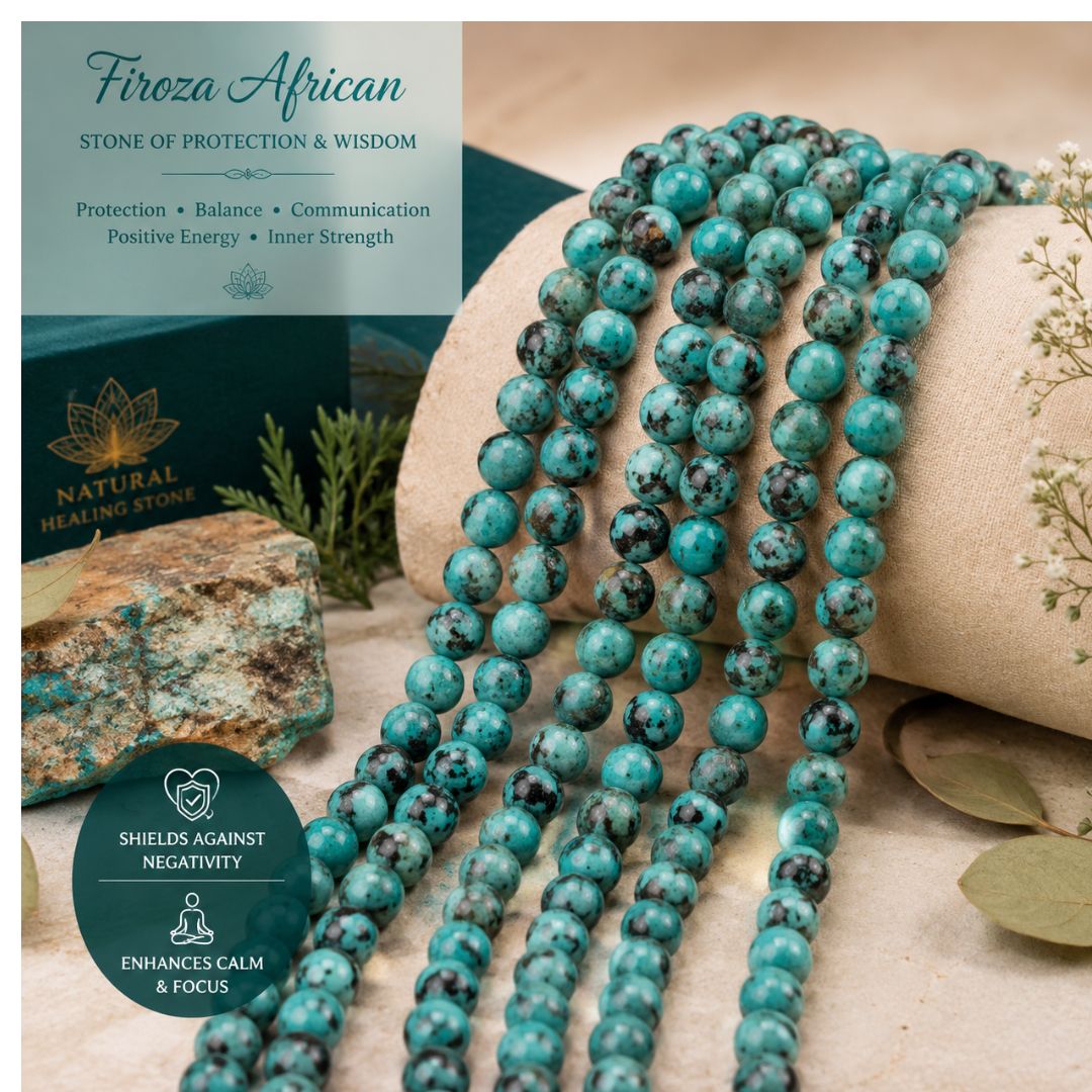 Firoza String (African48Beads)Premium Natural Crystal Beads for Jewelry Making