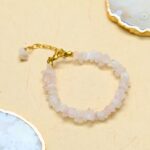 Rose Quartz Chips Chain bracelet (self-love & unconditional love)