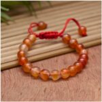 Red Carnelian Thread Crystal Bracelet-10mm(Confidence & Motivation)