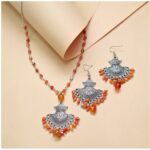 Red Carnelian Beads Jewellery Set(Confidence & Passion)