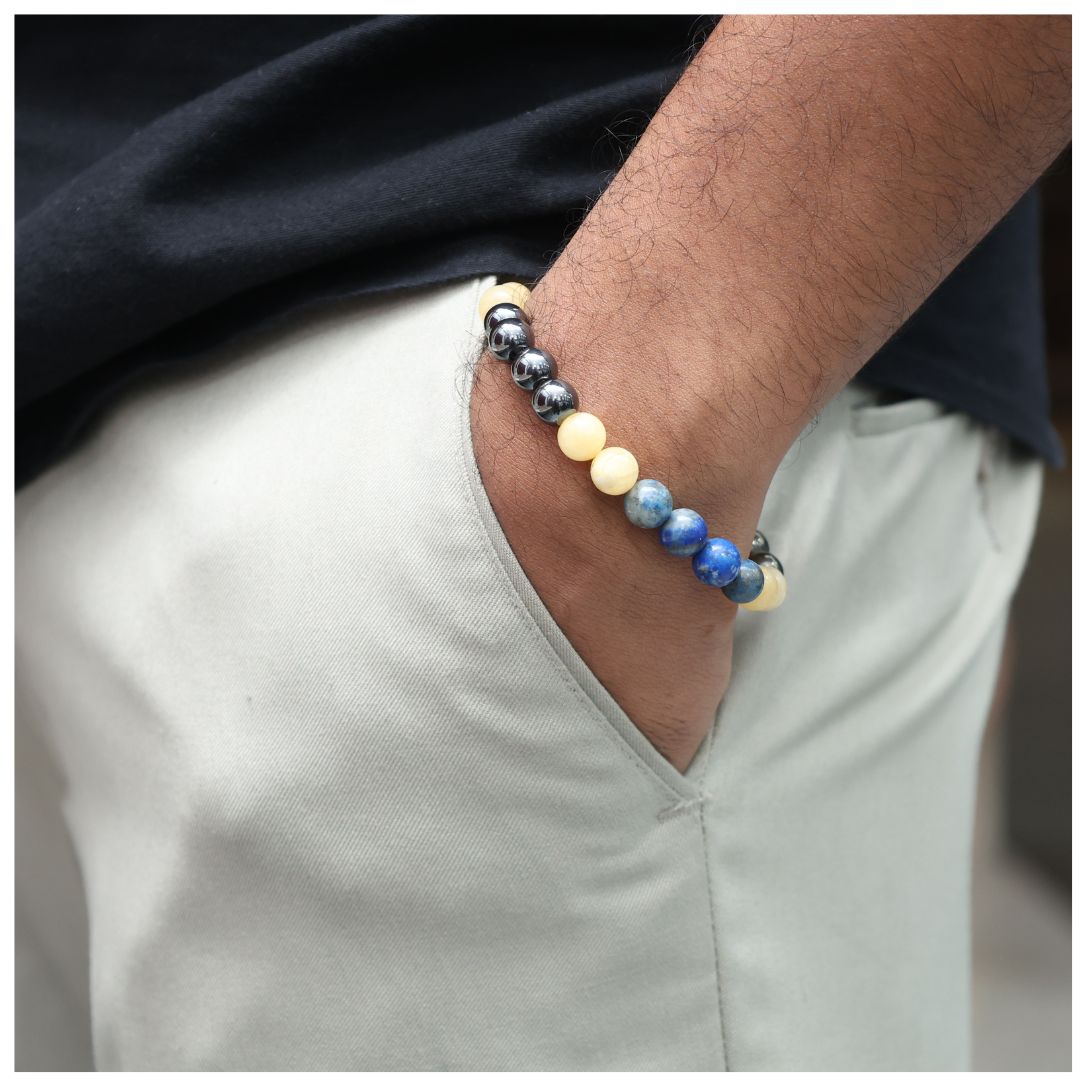 Brain & Memory Crystal Bracelet-8mm