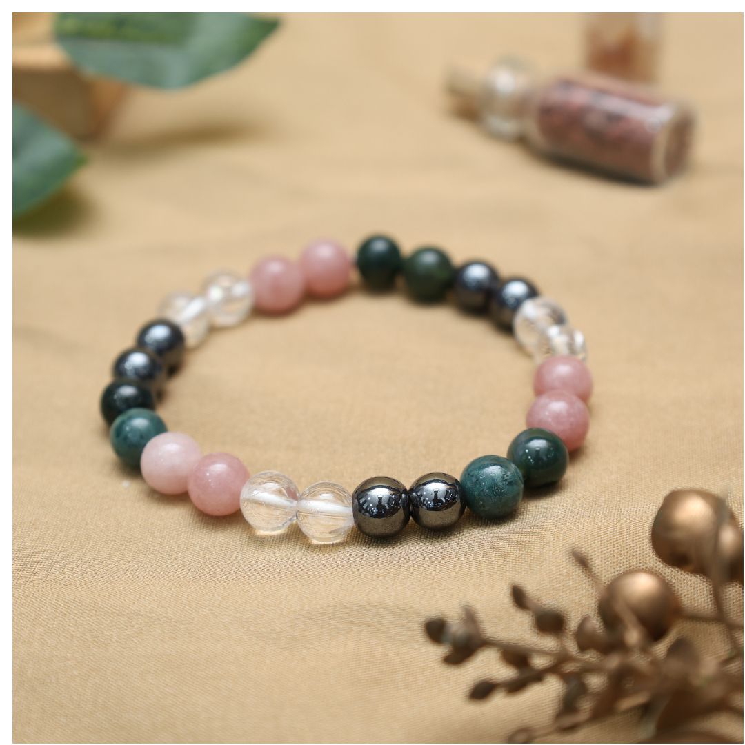 Low Blood Pressure Crystal Bracelet -8mm(vitality & positive energy)