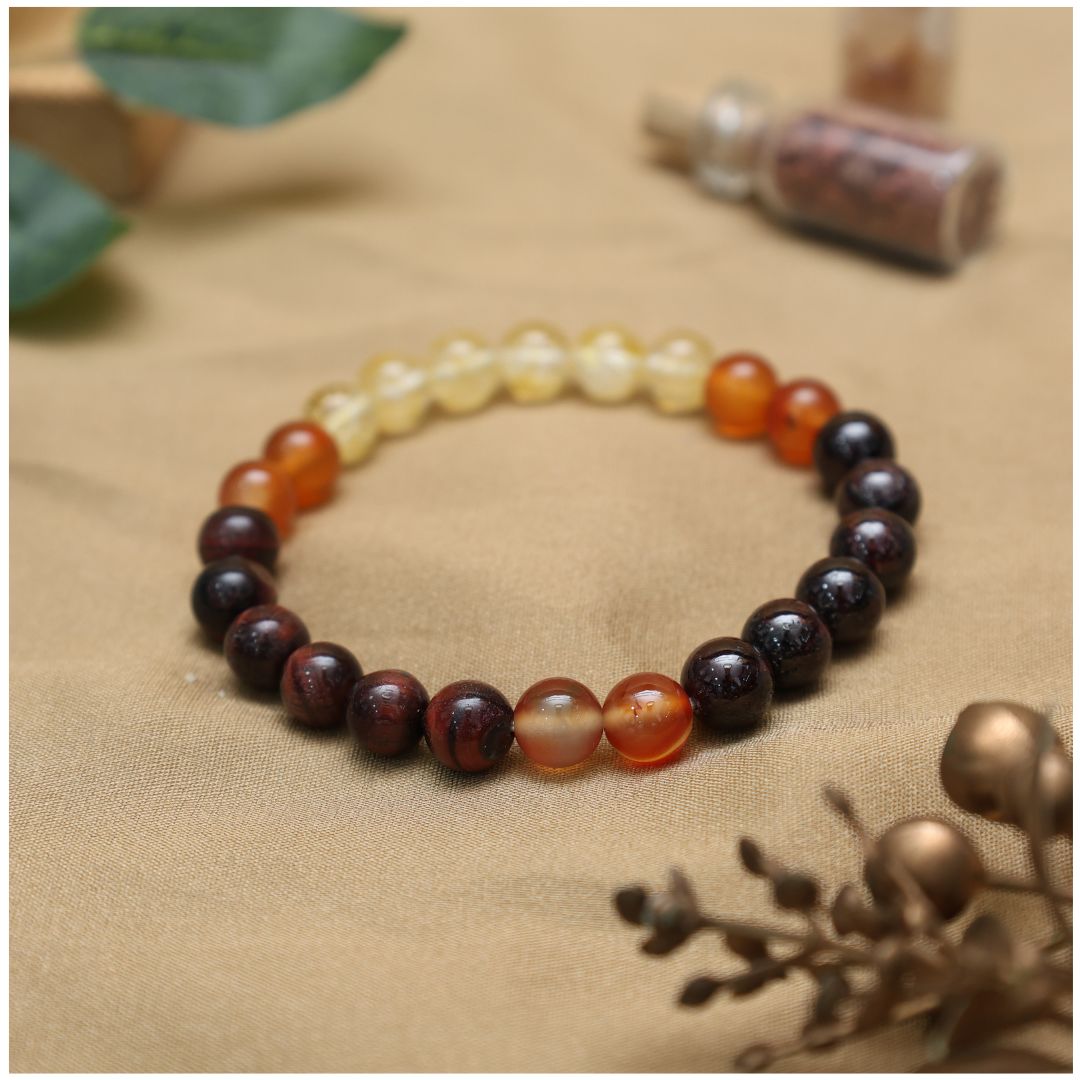 Motivational Crystal Bracelet -8mm(Confidence & Self-Belief)