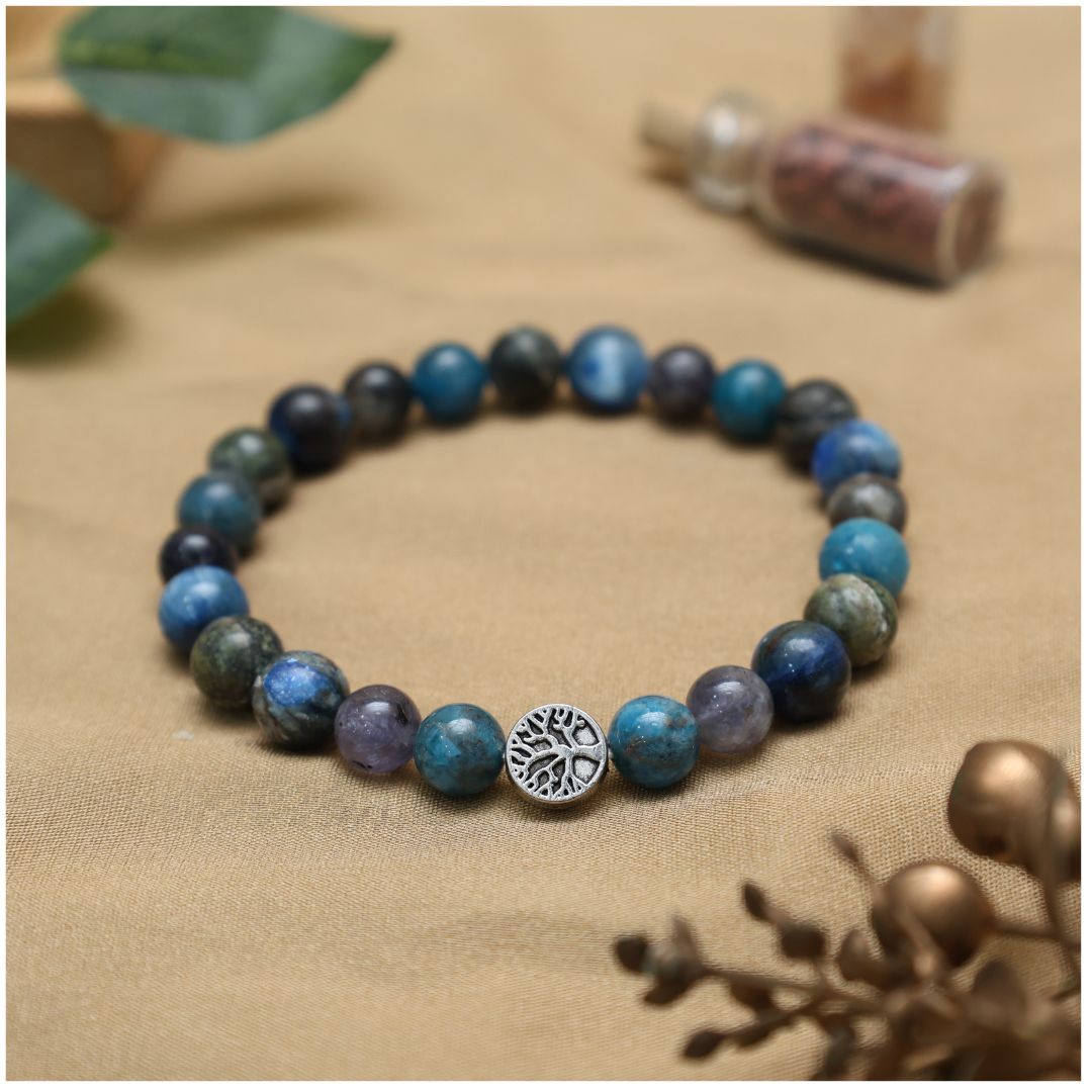 Weight Loss Crystal Bracelet With Tree Charm-8mm (Motivation, Self-Discipline & Determination)